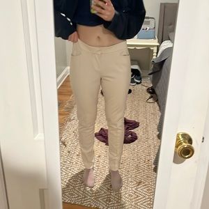 Ecru skinny beck size 6 cream trousers